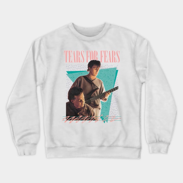 Vintage-Style 80s Tears For Fears Design Crewneck Sweatshirt by DankFutura